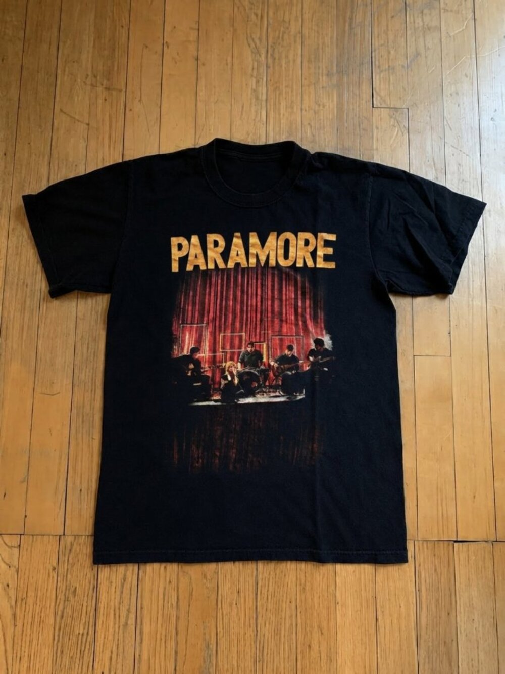 Paramore band curtain stage T-shirt